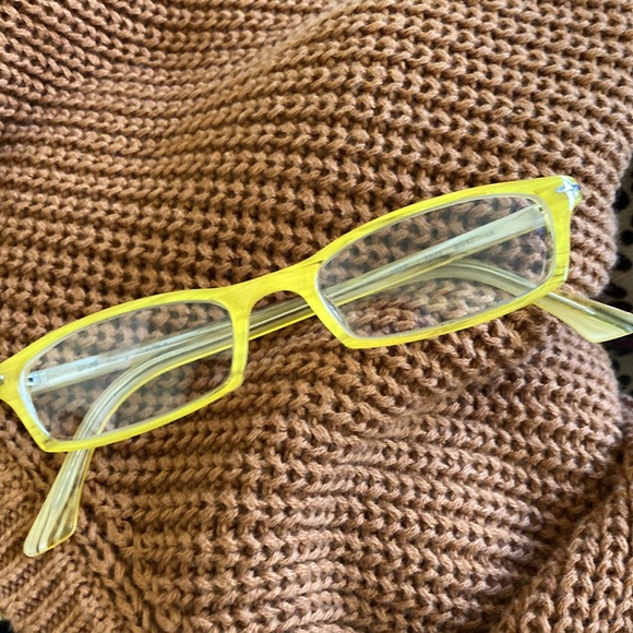 ProDesign Denmark Yellow Translucent Eyeglass Frames with Soft Case - Picture 1 of 8